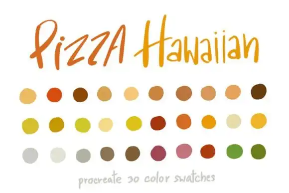 Pizza HawaiianProcreate Color Palettes