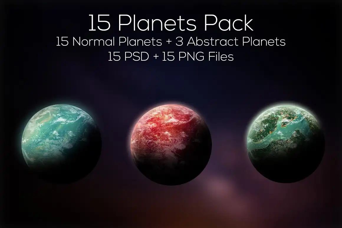 Planets Pack 3 (15 Planets)