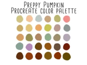 preppy pumpkin procreate color palette graphics 4070741 1 1 580x387 50401