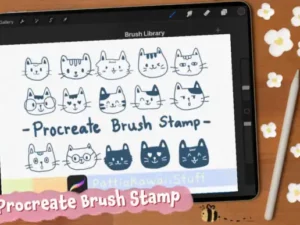 procreate brush stamp cute cat doodle graphics 11210063 1 1 580x387 47265