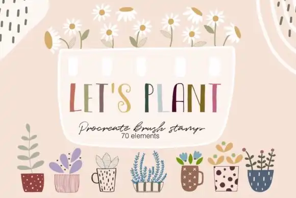 Procreate Brush Stamp Lets Plant