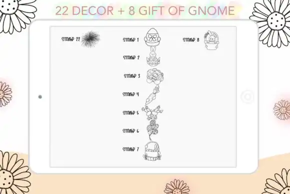 Procreate Brush Stamp-Colorful Gnome 61 10 procreate brush stampcolorful gnome 61 graphics 8465893 9 580x387 48016