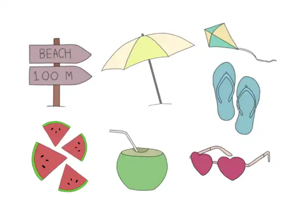 Procreate Brush Stamps - Summer 2 procreate brush stamps summer 1 51694