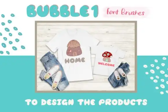 Procreate Brushes Stamp Bubble 1 Font