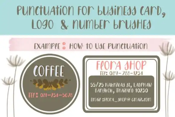 Procreate Brushes Stamp Punctuation V1