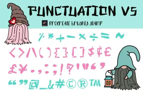 Procreate Brushes Stamp Punctuation V5 3 procreate brushes stamp punctuation v5 graphics 11903746 1 1 580x387 56844