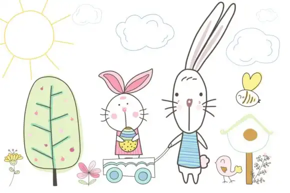 Procreate brushes Cheerful little Bunny 8 procreate brushescheerful little bunny graphics 9884740 7 580x386 52077