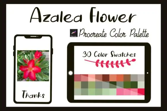 Procreate Color Palette Azalea Flower