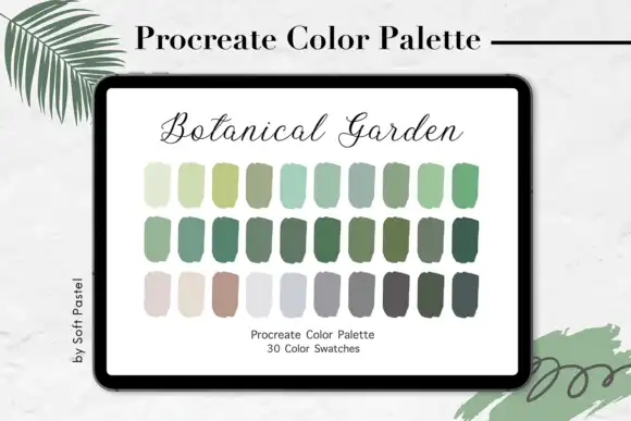 Procreate Color Palette Botanical