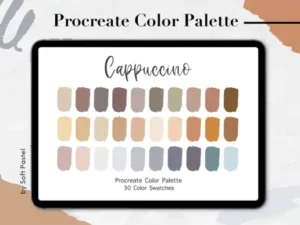 procreate color palette cappuccino graphics 7962399 2 580x387 51790