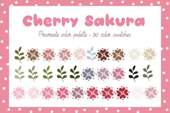 Procreate Color Palette Cherry Sakura