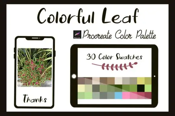 Procreate Color Palette Colorful Leaf
