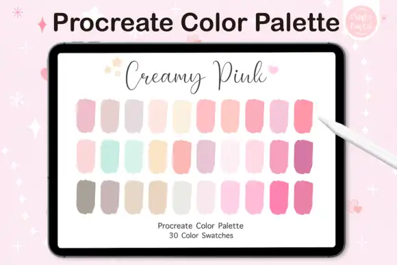 Procreate Color Palette Creamy Pink