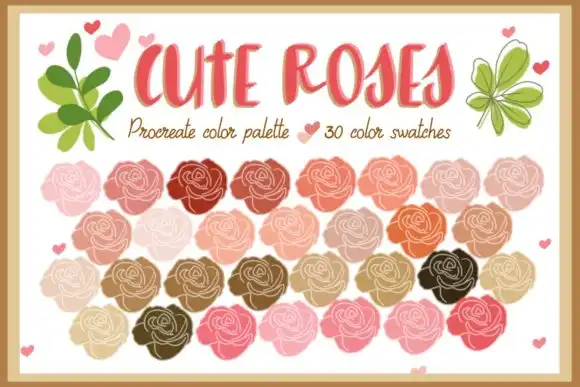 Procreate Color Palette Cute Roses