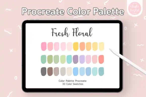 Procreate Color Palette Fresh Floral