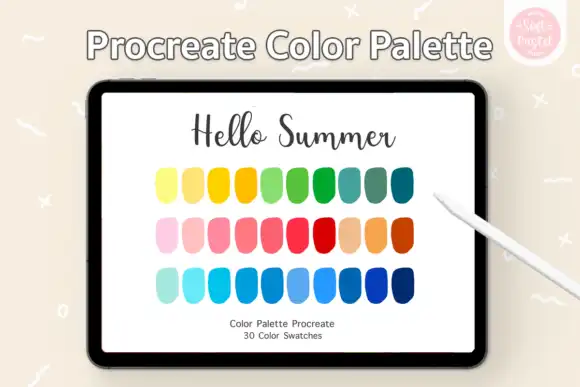 Procreate Color Palette Hello Summer