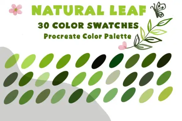 Procreate Color Palette Natural Leaf