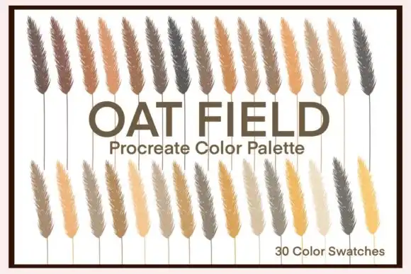 Procreate Color Palette Oat Field