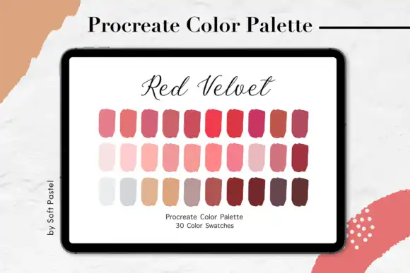 Procreate Color Palette Red Velvet
