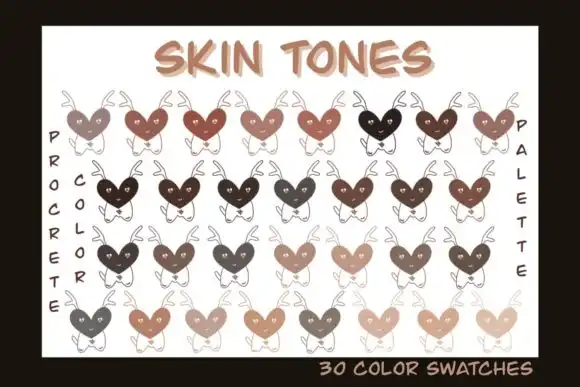 Procreate Color Palette Skin Tones