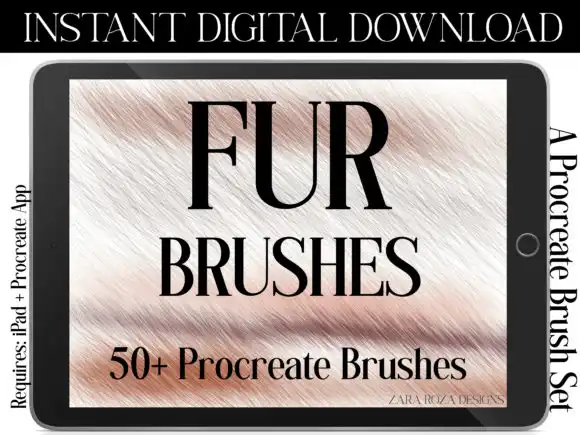 Procreate Fur and Hair Brush Pack