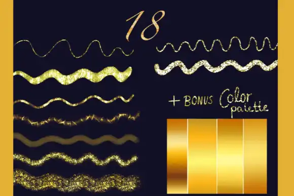 Procreate Glitter Brush Set Gold 3 procreate glitter brush set gold graphics 25250039 2 580x387 50339