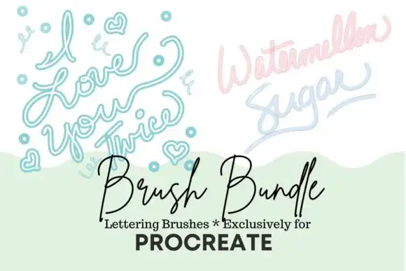 Procreate Lettering Brush Bundle