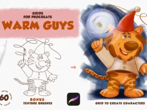 procreate, ps grids xmas warm guys9 54648