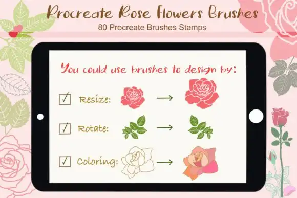 Procreate Rose Flowers Brushes 13 procreate rose flowers brushes graphics 29284519 2 580x387 56780