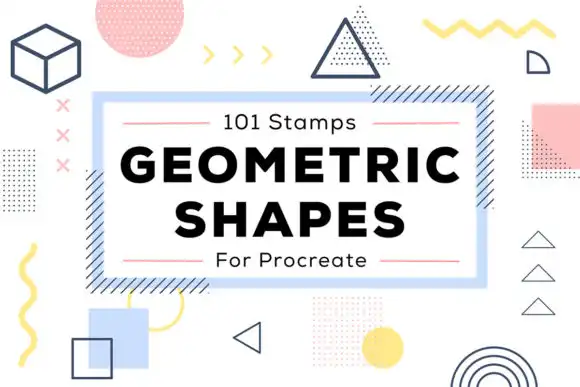 Procreate Stamp Brushes-Geometric Shapes