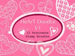 procreate stamp brushesheart doodle v1 graphics 21723830 1 1 580x386 52784