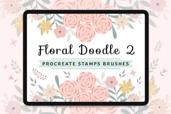 Procreate Stamps Floral Doodle Vol2