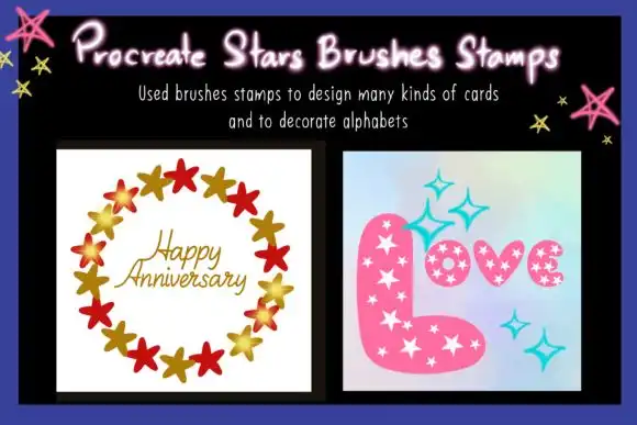 Procreate Stars Brushes Stamps 13 procreate stars brushes stamps 1 56732
