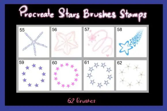 Procreate Stars Brushes Stamps 10 procreate stars brushes stamps graphics 18211355 7 580x387 57155