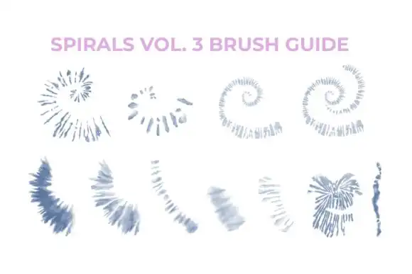 Procreate Tie-Dye Brush Stamp Bundle 11 procreate tiedye brush bundle graphics 11979061 8 580x387 55735