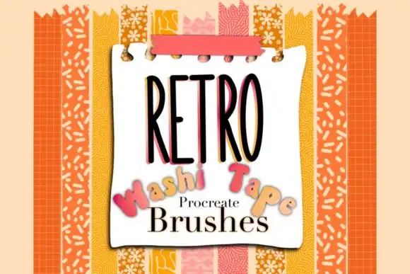Procreate Washi Tape Brushes Paper Stamp