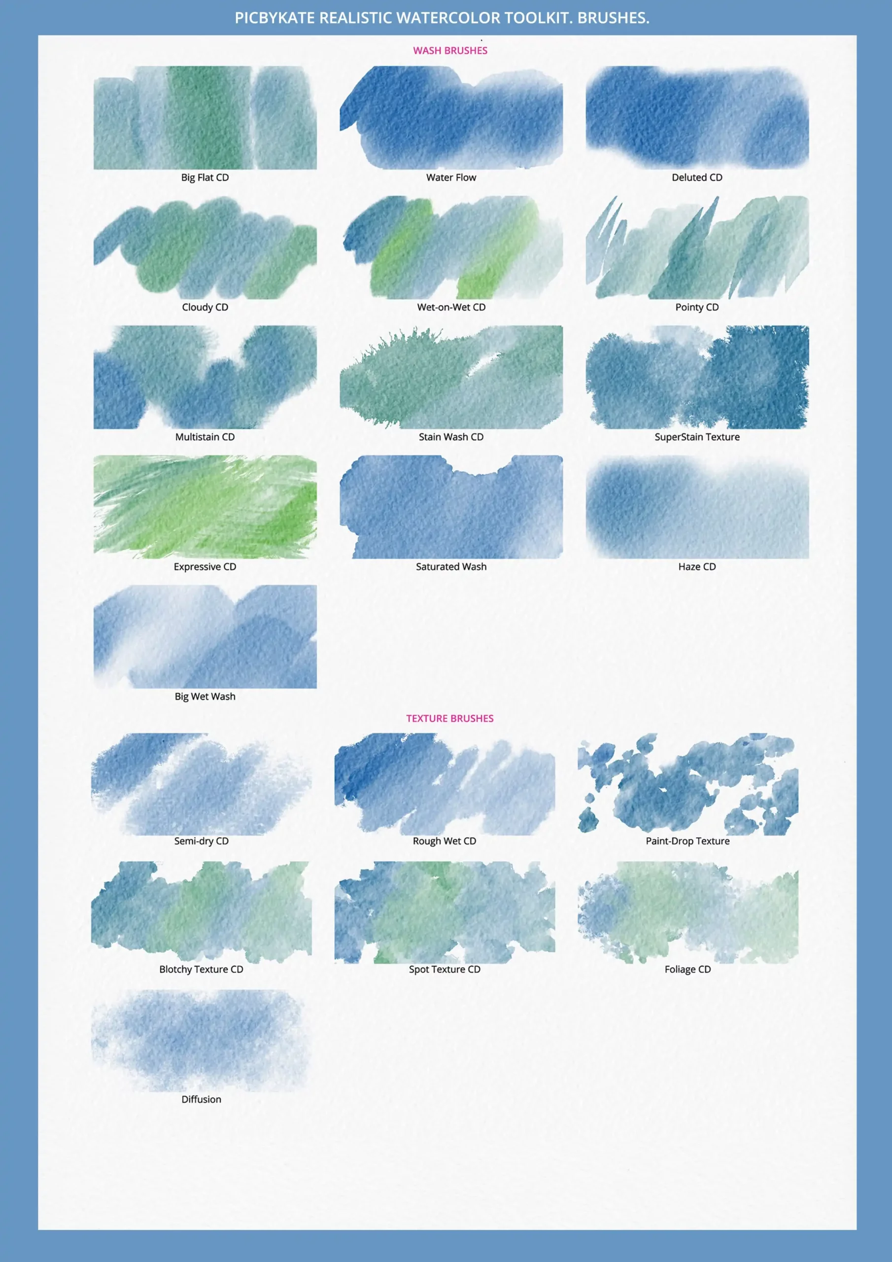 Realistic Watercolor Toolkit 3 realistic watercolor toolkit (7) 49713