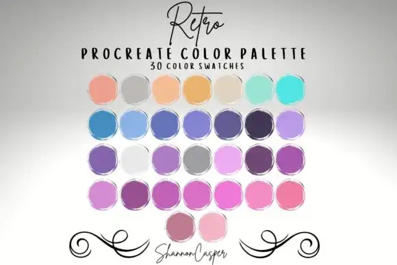 Retro Color Palette for Procreate