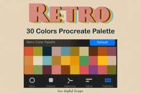 Retro Procreate Color Palette