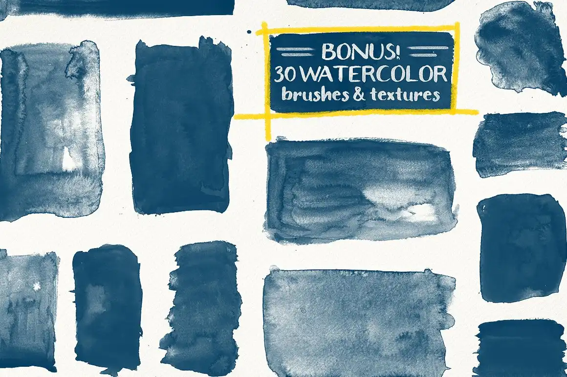 Rivina Brush +30 Watercolor Textures 3 rivina brush +30 watercolor textures (3) 58456