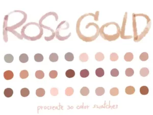 rose gold procreate color palettes graphics 6488832 1 1 580x387 61450