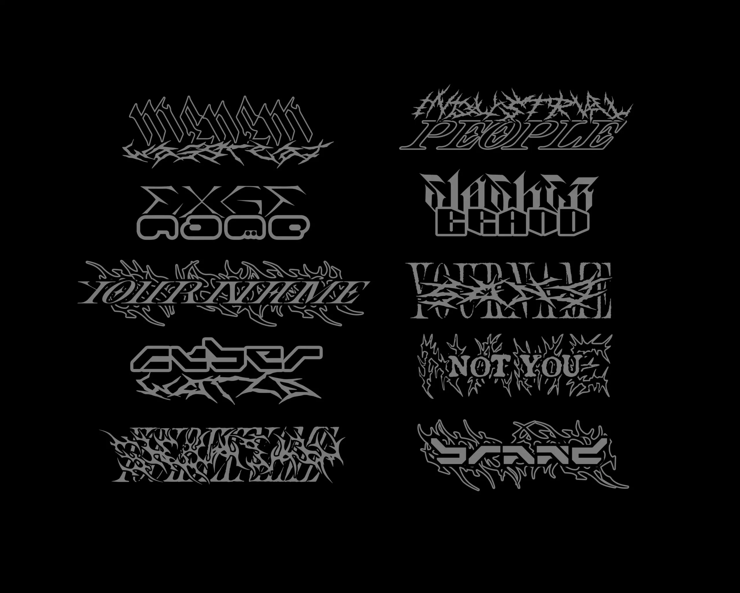 SICK FONT BUNDLE