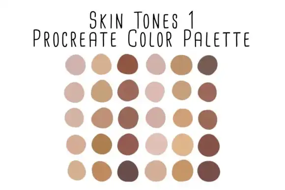 Skin Tones 1 Procreate Color Palette