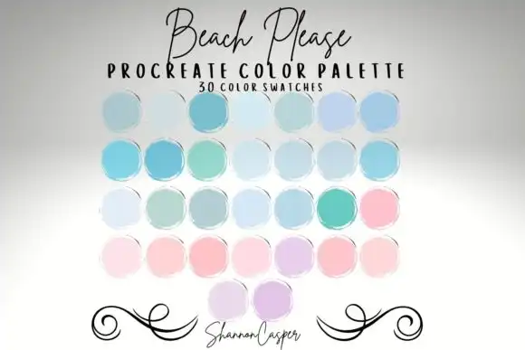 Soft Pastel Beach Color Palette
