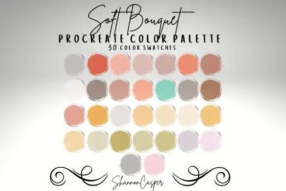 Soft Pastels Color Palette for Procreate