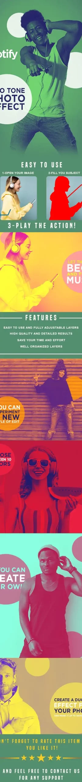 Spotify Duotone - Photoshop Action
