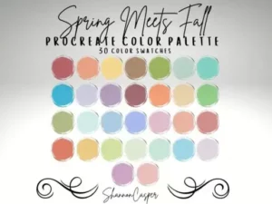spring color palette for procreate graphics 7974827 1 1 580x387 52267