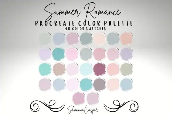 Spring Color Palette for Procreate