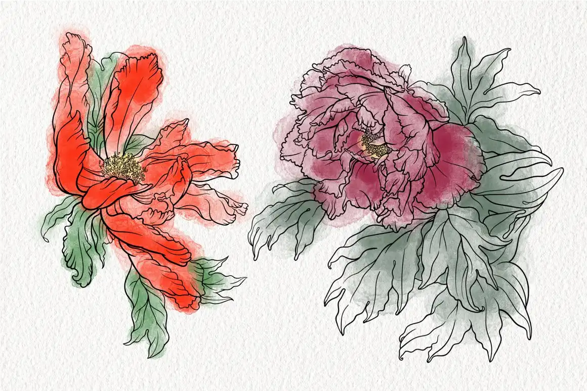 Stamp brushes for Procreate peonies 4 stamp brushes for procreate peonies (7) 61149