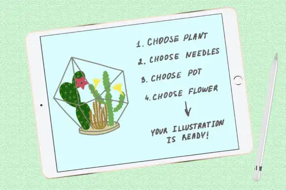 Succulents and Pots Stamp Brushes 3 succulents and pots stamp brushes 2 52486